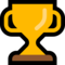 Trophy emoji on Microsoft